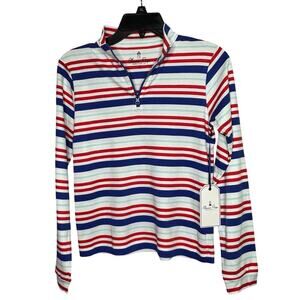 Classic Prep Boys 100% Pima Cotton Striped Pullover Long Sleeve Top Size 12 New